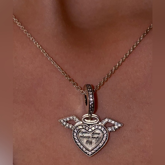 Silver necklace and charm from pandora - Picture 5 of 13